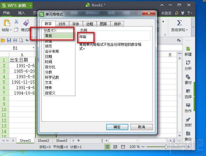 WPS2013计算人均年龄(3)