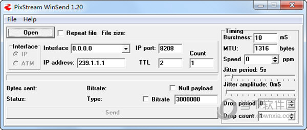 PixStreamWinSend播测试工具