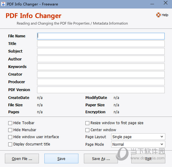 PDF信息修改工具PDFInfoChanger