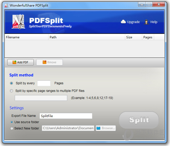 PDF切割器Wonderfulshare PDF Split