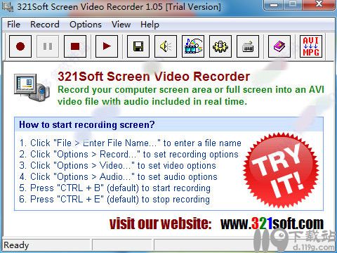 屏幕录像机321SoftScreenVideoRecorder