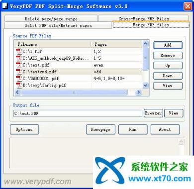 PDF合并分割工具PDFSplit-Merge