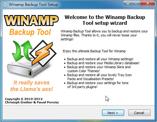Winamp备份工具Winamp Backup Tool