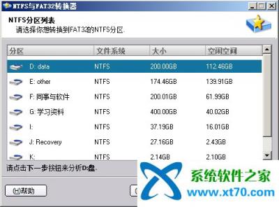 NTFS与FAT32转换器绿色版