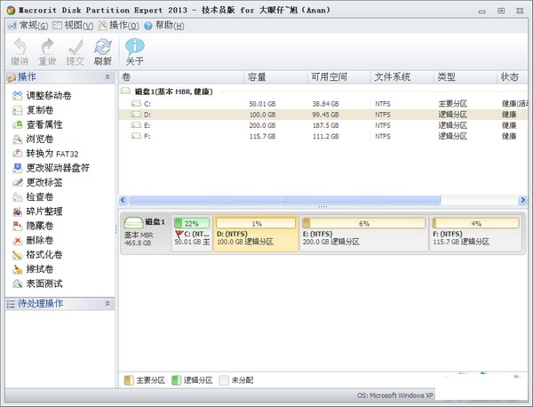 硬盘分区软件MacroritDiskPartitionExpert