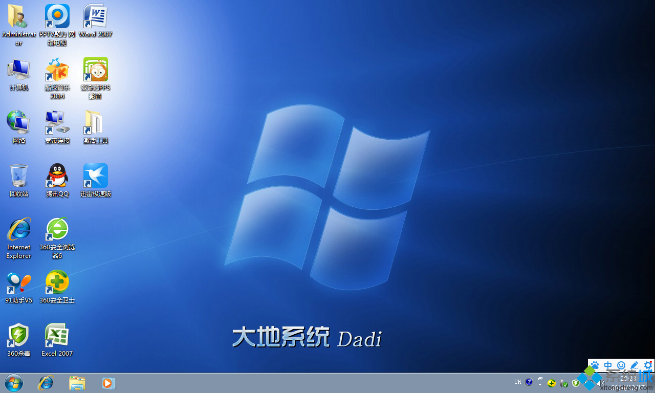 大地ghostwin7纯净版