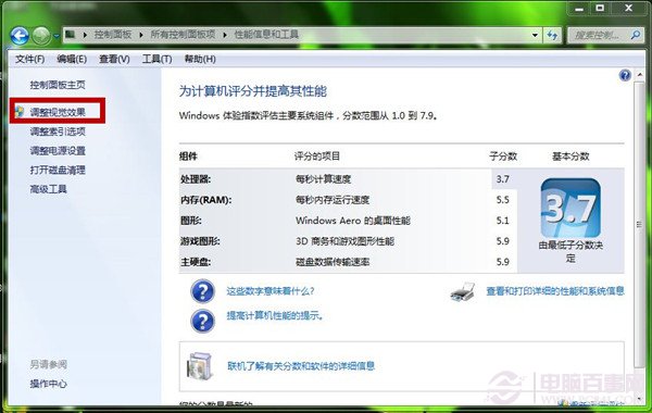 Win7配置低优化首选 关闭视觉效果图文教程